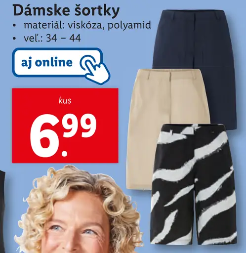 Dámske šortky