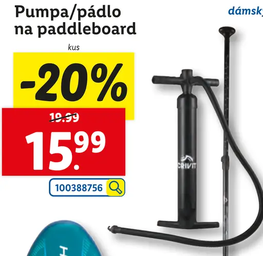Crivit Pumpa/pádlo na paddleboard