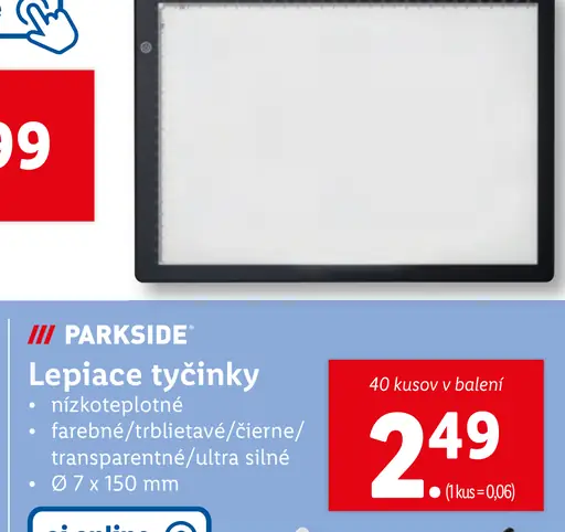 Parkside Lepiace tyčinky