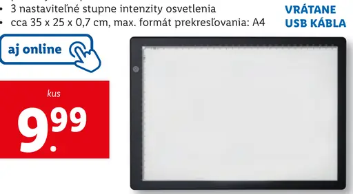 Crelando LED podložka na prekresľovanie