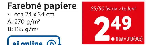 Farebné papiere