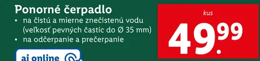 Parkside Ponorné čerpadlo 1100 Watt