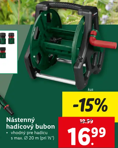 Parkside nástenný hadicový bubon