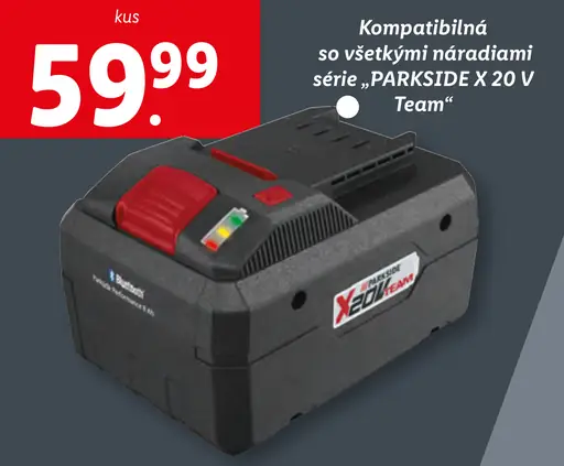Parkside Smart batéria 20 V, 8 Ah