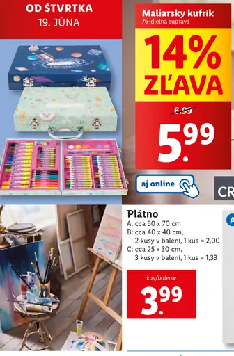 Crelando Maliarsky kufrík
