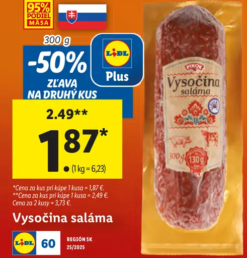 Pikok Vysočina saláma krájaná