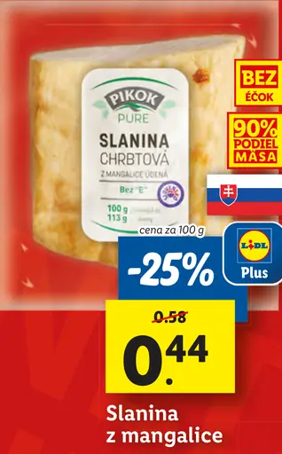 Pikok Slanina z mangalice