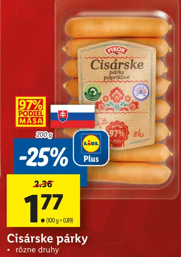 Pikok Cisárske párky
