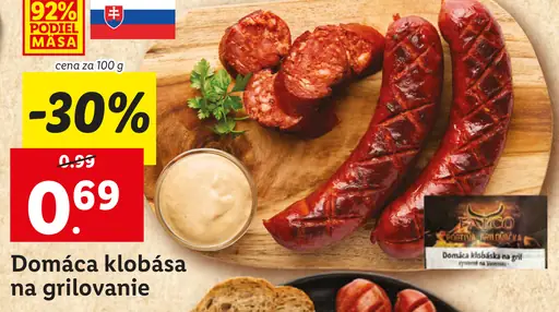 Domáca klobása na grilovanie
