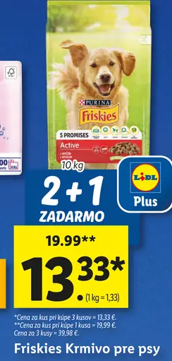 Purina Friskies krmivo pre psy