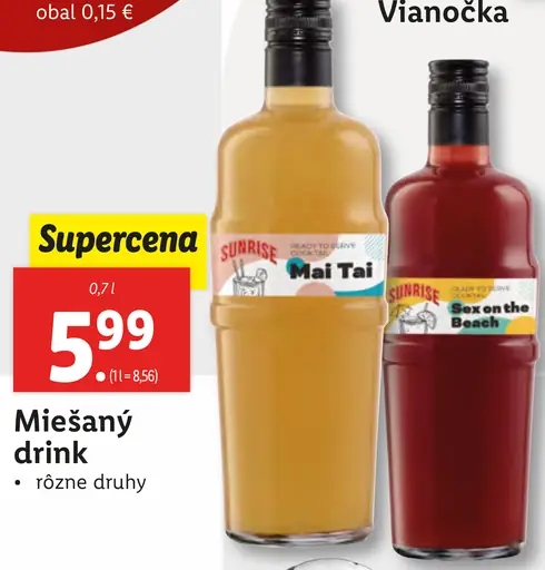 Sunrise Miešaný drink