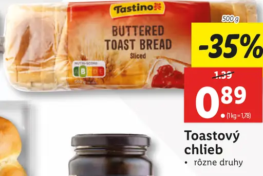 Tastino Toastový chlieb