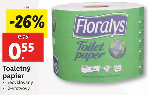 Floraly's toaletný papier