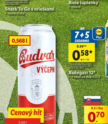 Budvar výčepní plechovka