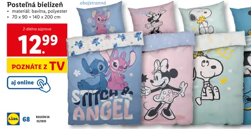Disney Postelná bielizeň