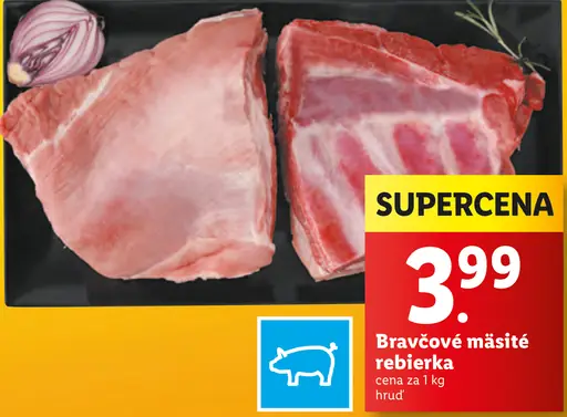 Bravčové mäsite rebrá