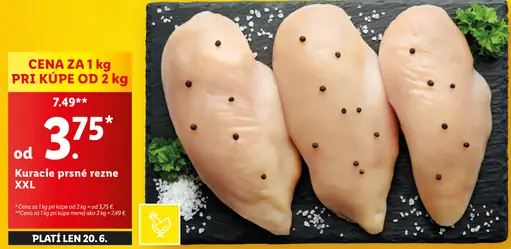 Kuracie prsné rezne XXL