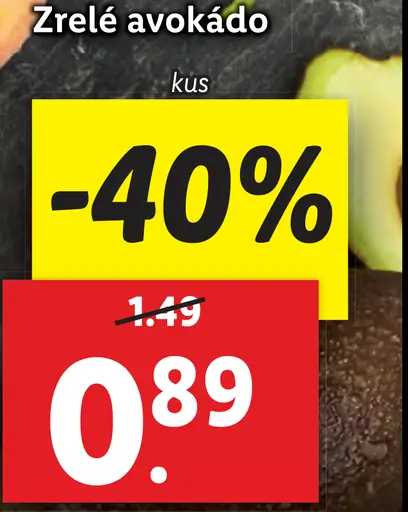 Zrelé avokádo