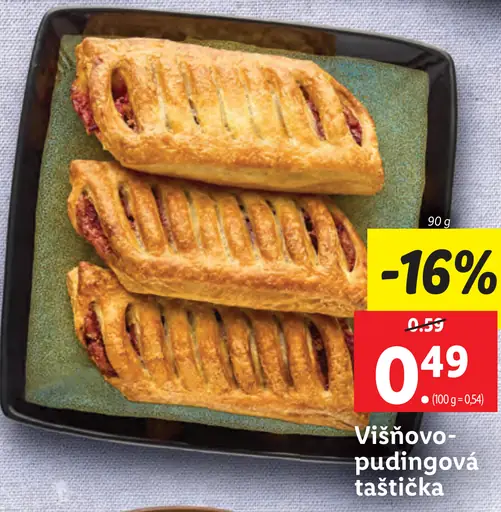 Višňovo-pudingová taštička