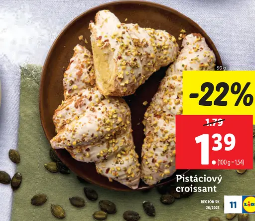 Pistáciový croissant