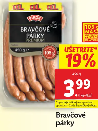 Pikok Bravčové párky