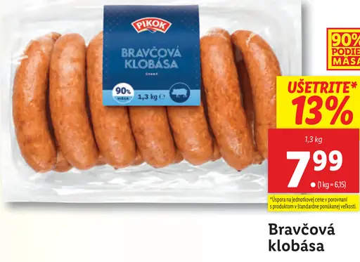 Pikok Bravčová klobása