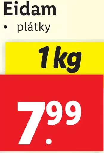 Milbona Eidam plátky