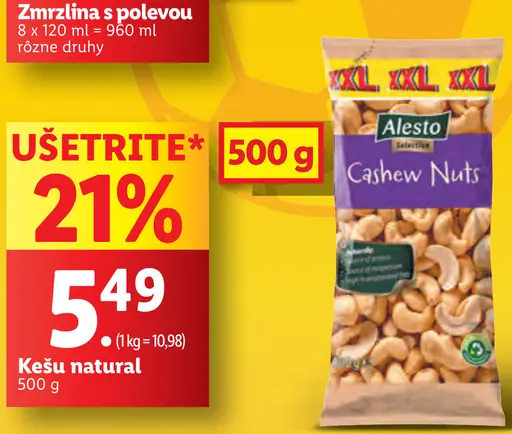 Kešu natural