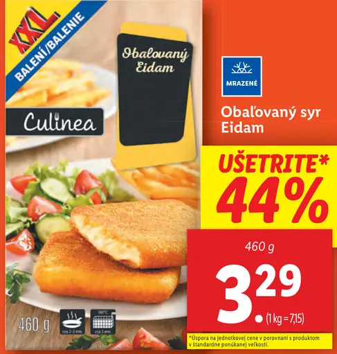 Culinea Obalovaný syr Eidam