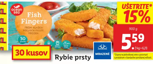 Ocean Sea Rybí prsty v chrumkavom cestíčku
