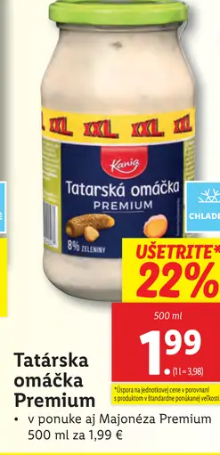 Kania Tatárska omáčka Premium