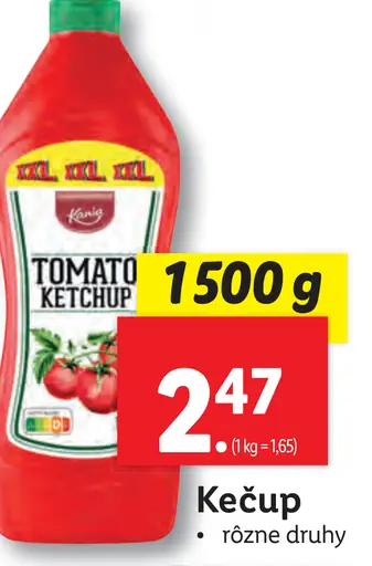 Heinz rajčiakový kečup