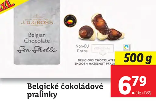 J.D. Gross Belgické čokoládové pralinky