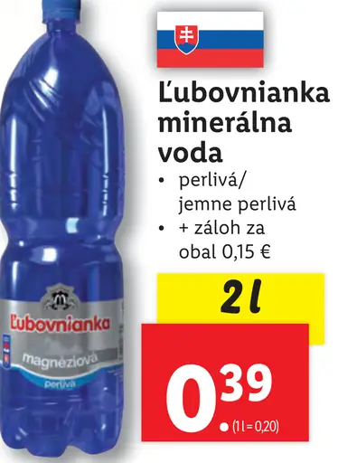 Ľubovnianka magnéziová minerálna voda