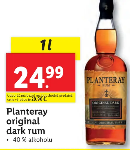 Planteray original dark rum
