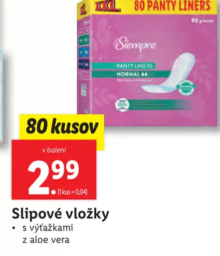 Siempre Slipové vložky