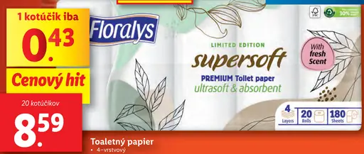 Floraly's toaletný papier
