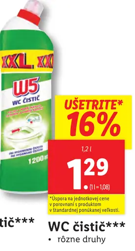 W5 WC čistič