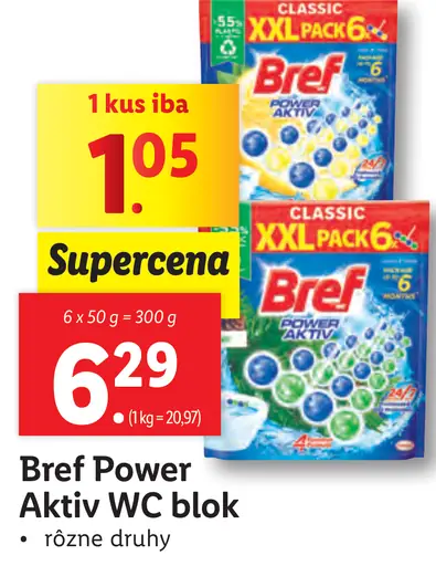 Bref Power Aktiv WC blok