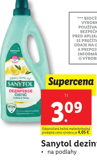Sanytol čistič na podlahy