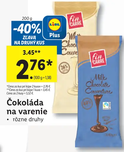 Fin Carre Čokoláda na varenie