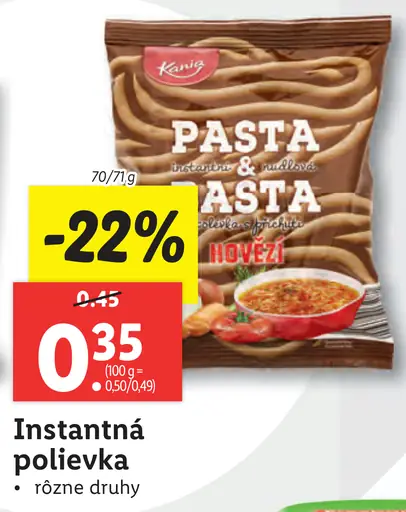 Kania Instantná polievka