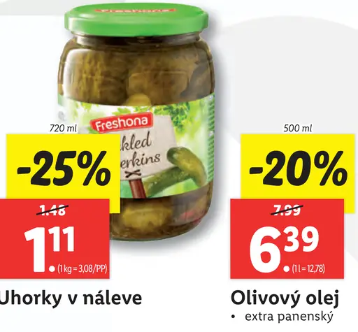 Freshona Uhorky v náleve