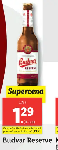 Budvar Reserve plechovka