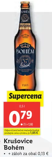 Krušovice Bohem plechovka