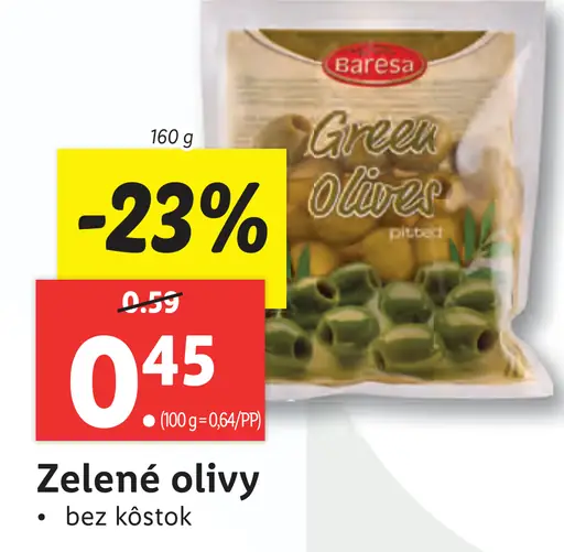 Baresa Zelené olivy