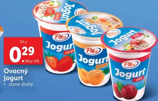 Pilos Ovocný jogurt s bifidokultúrou