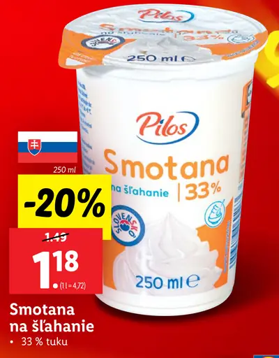 Pilos Smotana na šľahanie