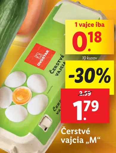 Čerstvé vajcia "M"