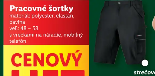 Parkside Pracovné šortky